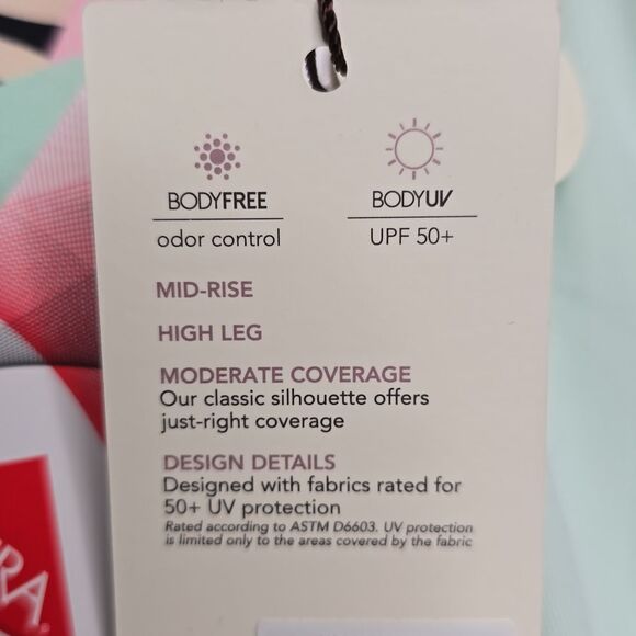 1164 NWT CALIA Wide Band Bottom High Leg Color: Desert Flora Agave Leaf - Picture 5 of 5